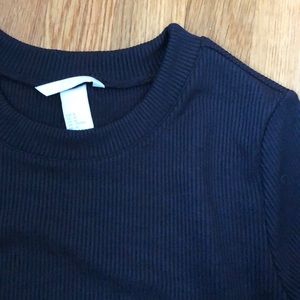 Fitted black long sleeve